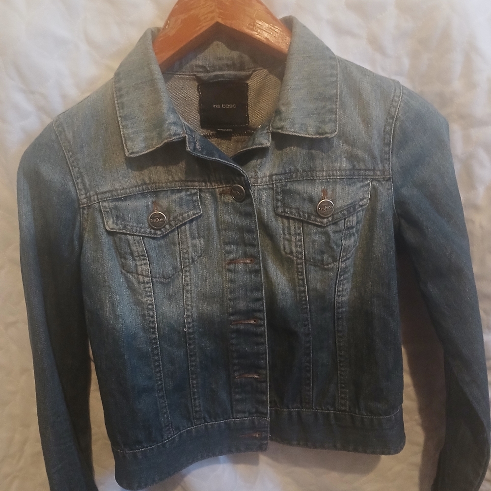 Iris Basic Teens Denim Jacket With Pink Floral Pa… - image 2